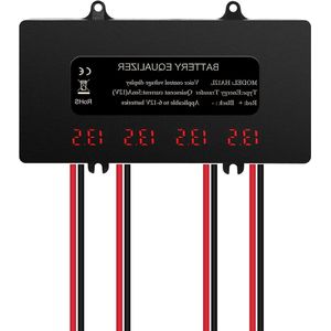 Batterij-balancer 48 V 4 x 12 V equalizer batterijspanningsbalans met led-display voor lithiumbatterij loodzuur - Jadeshay