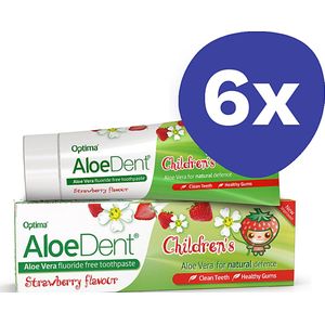 AloeDent Kindertandpasta (aardbei) (6x 50ml)