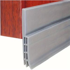 Livano Tochtstrip - Tochthond - Windstopper - Deurborstel - Tochtband - Tochtstopper - Tochtkussen - Kussen Voor Deur - Draft Stopper - Grijs