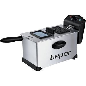 Beper BC.353 - Frituurpan - 3.5l, roestvrij staal, cool touch, non-slip voetjes