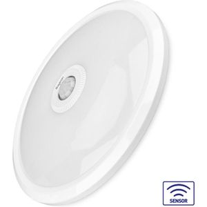 BRAYTRON LED Plafondlamp LED CEILING LIGHT -Voor Keuken ,Woonkamer- Ronde -Met dag en nacht sensor-BEWEGINGSSENSOR- 15W- 6500K Koel wit licht