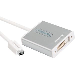 Mini DisplayPort Cable Mini DisplayPort Male - DVI-I 24+5-Pin Female 0.20 m White