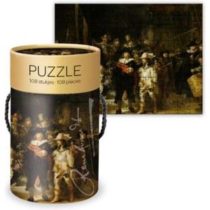 Puzzel in koker Rembrandt De Nachtwacht 108 stukjes