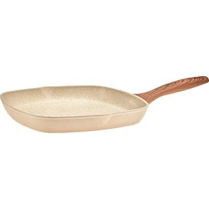 Sambonet Grillpan Rock 'n' Rose Creme - 28 x 28 cm - Standaard anti-aanbaklaag