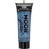 Moon Creations - Moon Glitter - Holographic Fine Glitter Gel Glitter Make-up - Blauw