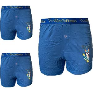 Embrator jongens Boxershort Loose Fit 3-stuks blauw 128/134