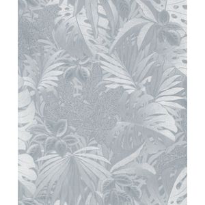 Botanica - Jungle Bladeren - Behang - Vliesbehang - Metallic - 0,53 x 10,05 M.