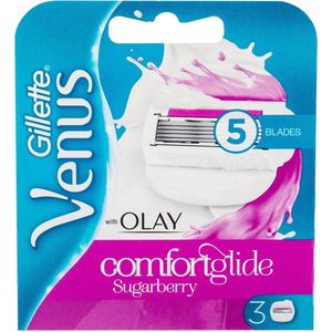 Gillette Venus & Olaz Sugarberry Scheermesjes 3 stuks (Roze)