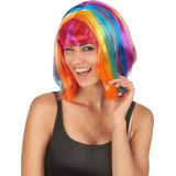 Vegaoo - Multi-color pruik voor vrouwen - Gekleurd - One Size