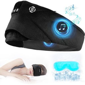 Equivera Slaapmasker Bluetooth - Slaap Koptelefoon - Hoofdband met Speakers - Mannen en Vrouwen - Slaapmasker met Speakers - 100% Verduisterend - Incl. White Noise en Binaural Beats