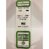 Evergreen 128 Strip 0,5mmX4,8mmX35cm - 10 stuks Styreen