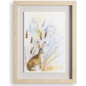 Laura Ashleys-sCountry Hare - Print in Frame - 40x30 cm