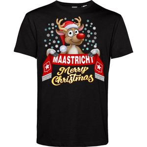 T-shirt Maastricht | Foute Kersttrui Dames Heren | Kerstcadeau | MVV supporter | Zwart | maat 5XL