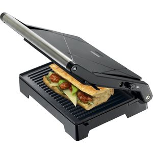 Melissa Panini en Contactgrill - Grillplaat met anti-aanbaklaag en Overhittingsbeveiliging - 1000W - 16240111 - Zwart