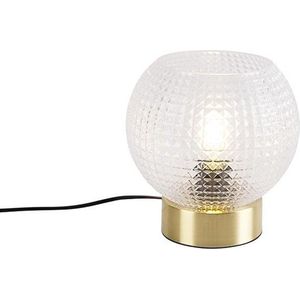 QAZQA sphere - Art Deco Tafellamp - 1 lichts - H 200 mm - Goud/messing - Woonkamer | Slaapkamer | Keuken