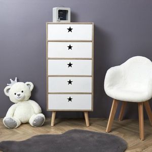 Home deco kids - Like a star - kleding ladekast - 5 lades - small