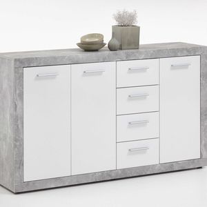 FMD - Commode - Wit - 152x37x90 cm
