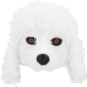 Boland - Pluchen halfmasker Poedel - Volwassenen - Hond - Dieren - Hond