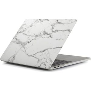 Mobigear Laptophoes geschikt voor Apple MacBook Pro 16 Inch (2019-2020) Hoes Hardshell Laptopcover MacBook Case | Mobigear Marble - Wit - Model A2141