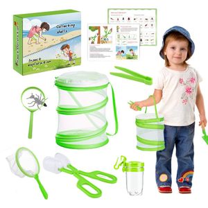 Insecten Ontdekset- Buitenspeelgoed Jongens en Meisjes -Natuur Onderzoekerset 6 stuks -Insectenpotje, Vergrootglas, Pincet- Insecten Speelgoed 3-10 jaar -Strandspeelgoed 6 jaar- Insectenkijker - Kinderspeelgoed voor Buiten- Natuur Speelgoed