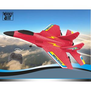 Wonky Monkey - Air - RC Speed Plane - Radiografisch - Bestuurbaar Vliegtuig - 100 Meter - Rood