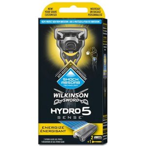 Wilkinson Hydro 5 Sense Energize Houder + 2 Scheermesjes