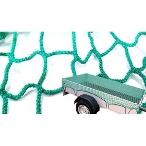 ProCar - Premium Aanhangernet met Elastisch Koord –  150x220cm | Zware Kwaliteit Aanhangwagen Net | Afdeknet | Afdekzeil | Aanhangwagennet | Aanhanger Net - Aanhangwagennetten - Aanhanger Net