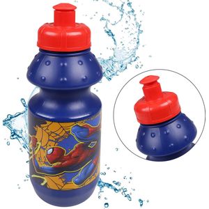 MARVEL SpiderMan Donkerblauwe Plastic Drinkfles 350ml