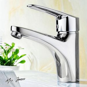 Mrs. Jones Moderne wastafelarmatuur van roestvrij staal met eengreepsbediening voor koud en warm water inclusief 2 flexibele slangen - badkamerwastafel badkamerkraan. .