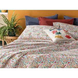English Home Summer blanket - Bedsprei incl. 2 kussenslopen en onderlaken - 200x220 cm - Roze