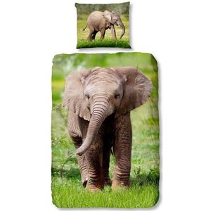Good Morning Elephant Dekbedovertrek - Junior - 120x150 cm - Multi