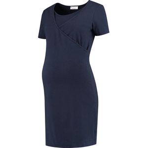 Zwangerschaps Homewear Dress Dark Blue(xs)