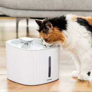 InnovaGoods - Drinkfontein voor kat en hond - 3L - Inclusief filterset - Fluisterstil - Dieren drinkbakken - Waterdispenser