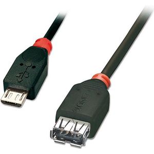 Lindy - USB 2.0 Kabel Typ Micro-B / A OTG, 0,5m