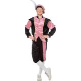 Piet kostuum zwart/roze voor volwassenen. Maat L