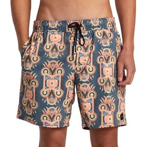 Rvca Redondo Elastic 17 Boardshort - Cool Blue