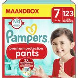 Pampers Premium Protection Pants - Maat 7 (17kg+) - 123 Luierbroekjes - Maandbox