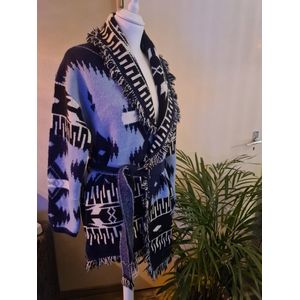 Batik vest met strikcentuur