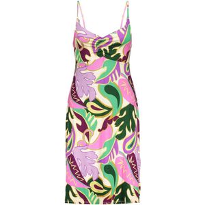 Geisha Jurk Noa Spaghetti Jurk Met Print 47130 60 Lilac/green Dames Maat - XL