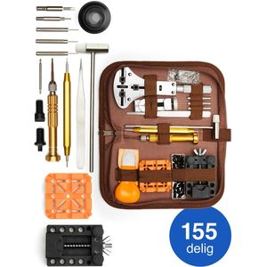 Vivid Green Horloge reparatie set 155-delig - Horlogekast opener - Professioneel - Gereedschap - Tools