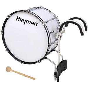 Grote trom / Overslagtrom Hayman MDR-2612 Wit met aluminium harnas