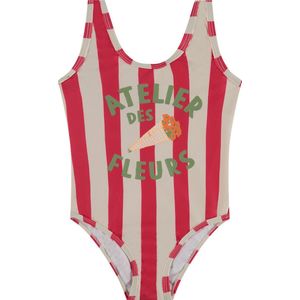 Stains and Stories girls swimsuit Meisjes Zwempak - teaberry - Maat 128