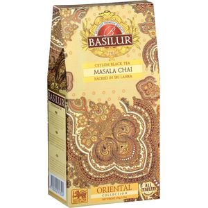 BASILUR Masala Chai - Ceylon zwarte bladthee met natuurlijk kruidenaroma, 100 g