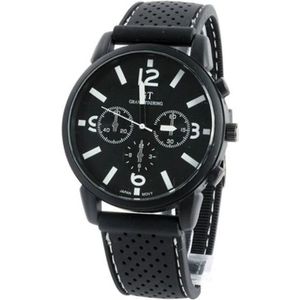 Fako® - Herenhorloge - GT Classic - Wit