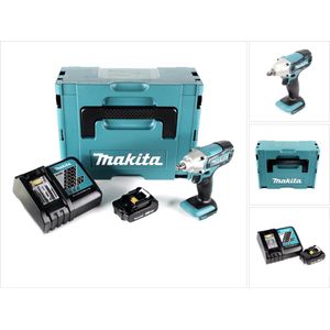 Makita DTW 190 RA1J accu slagmoersleutel 18 V 190 Nm 1/2"" + 1x oplaadbare accu 2.0 Ah + lader + Makpac