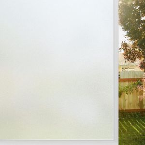 Raamfolie ondoorzichtige privacyfolie Raam zelfklevende matglasfolie statisch klevend 44,5 x 300 cm zonder plakfolie Raam inkijkbescherming anti-UV voor thuiskantoor mat