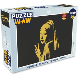 Puzzel Meisje met de parel - Vermeer - Peace - Legpuzzel - Puzzel 1000 stukjes volwassenen