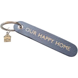 Sleutelhanger OUR HAPPY HOME + bedel