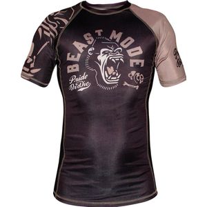 PRIDE or Die Rash Guard Beast Mode Zwart - XL