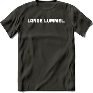 Lange Lummel - Snack T-Shirt | Grappig Verjaardag Kleding Cadeau | Eten En Snoep Shirt | Dames - Heren - Unisex Tshirt | - Donker Grijs - L